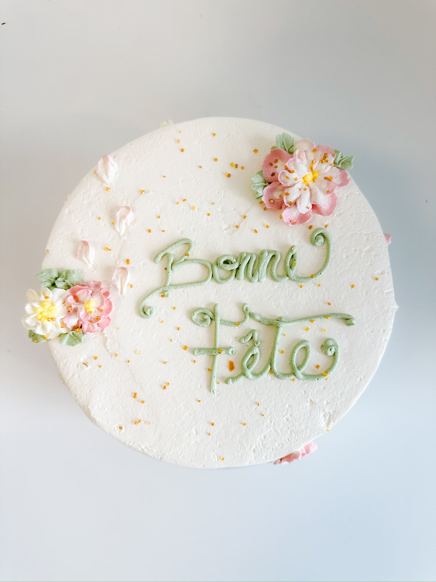 Gâteau personalisable - Gardénias